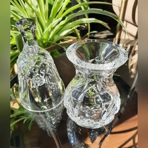 2 piece lot. Waterford Crystal Bell 2nd of 2 bells & Waterford Bud Vase